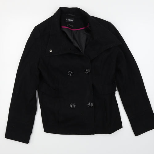George Womens Black   Jacket Coat Size 12