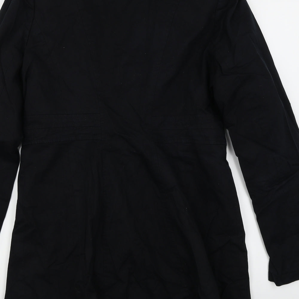 Jane Norman Womens Black   Overcoat Coat Size 12