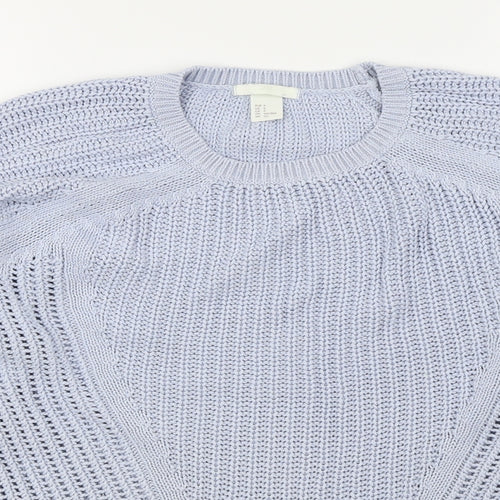 H&M Womens Blue   Pullover Jumper Size S
