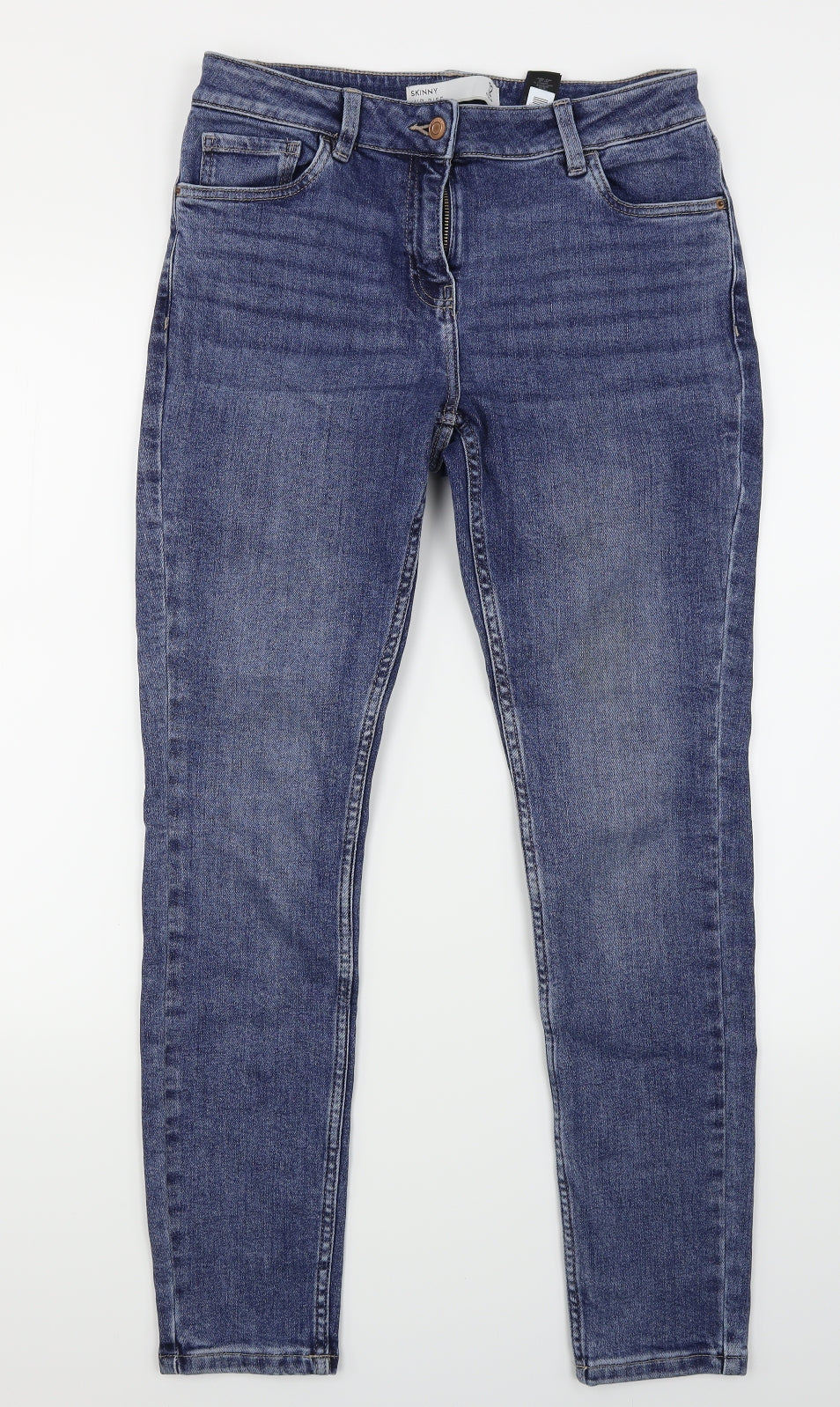 NEXT Womens Blue  Denim Skinny Jeans Size 12 L28 in