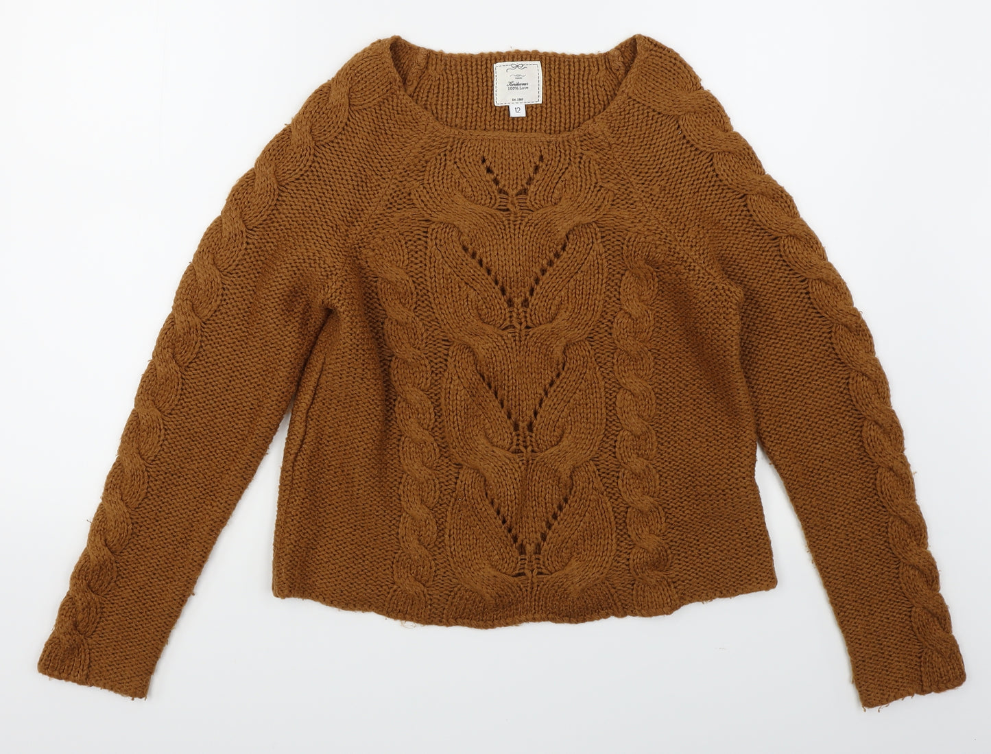 New Look Womens Brown   Pullover Jumper Size 12