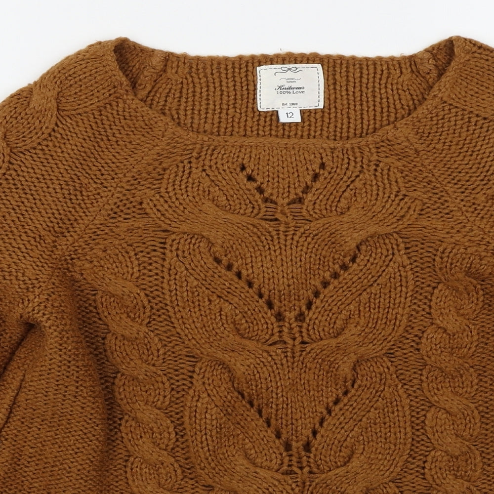 New Look Womens Brown   Pullover Jumper Size 12