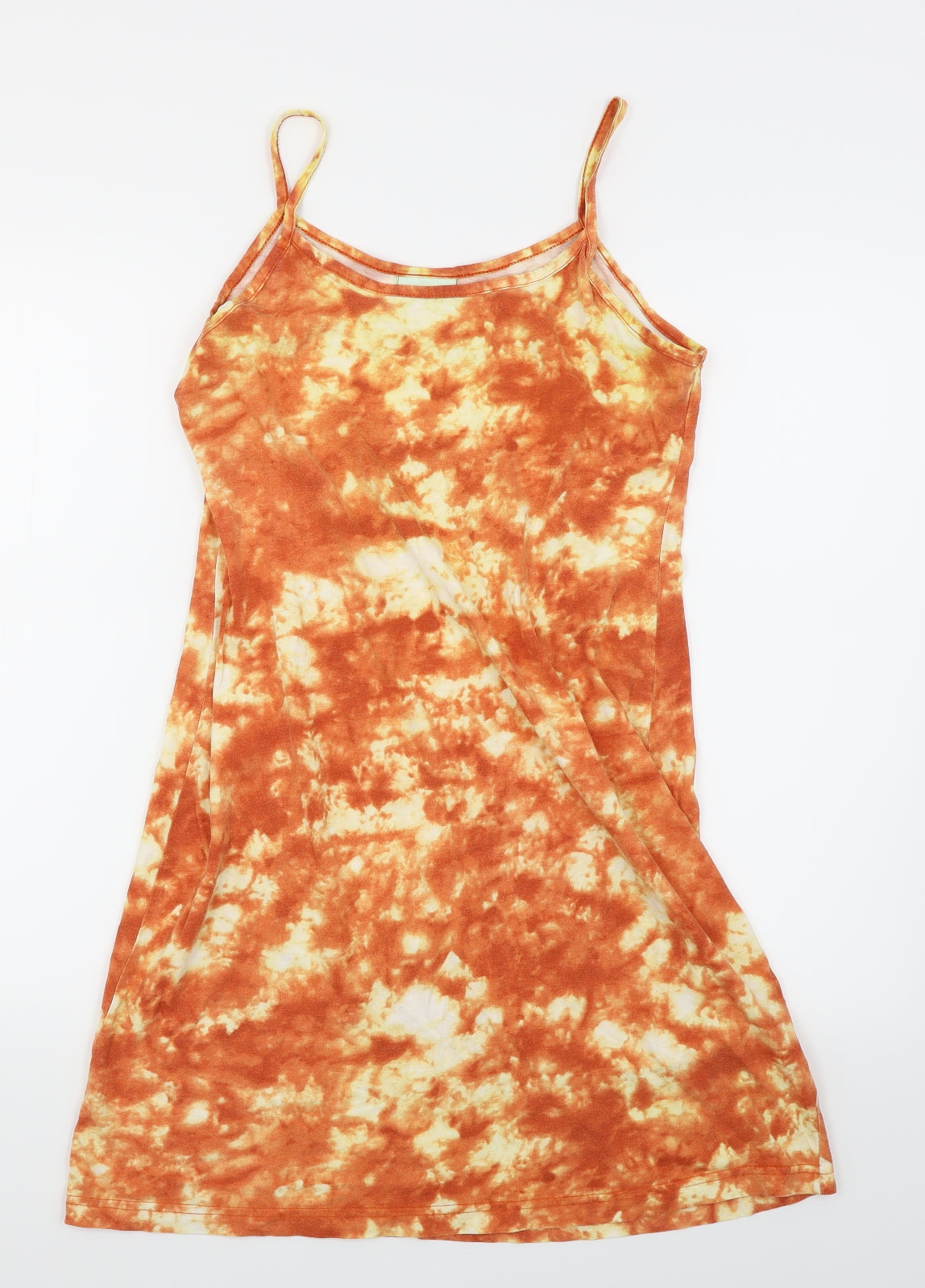 Resort Womens Orange Tie Dye  Bodycon  Size 12