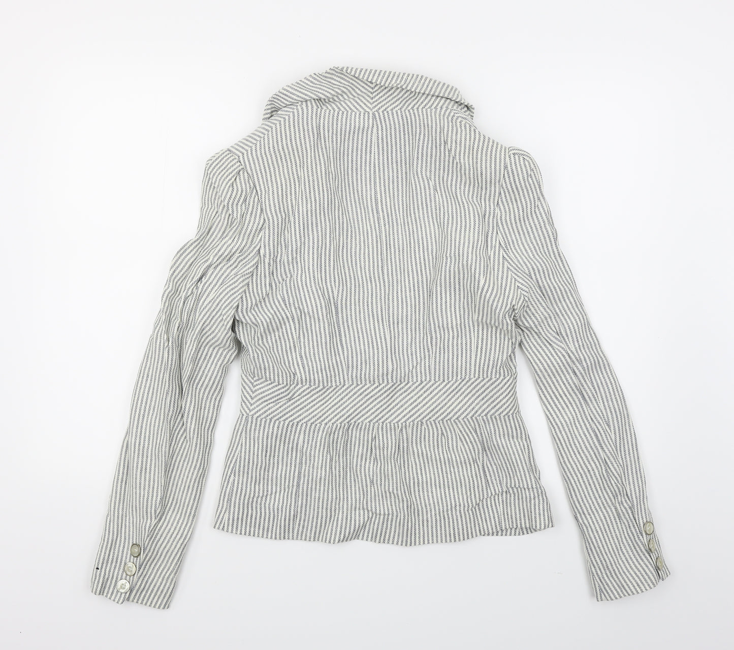 Atmosphere Womens Blue Striped  Jacket Blazer Size 10