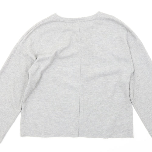 Zara Womens Grey  Knit Pullover Jumper Size S