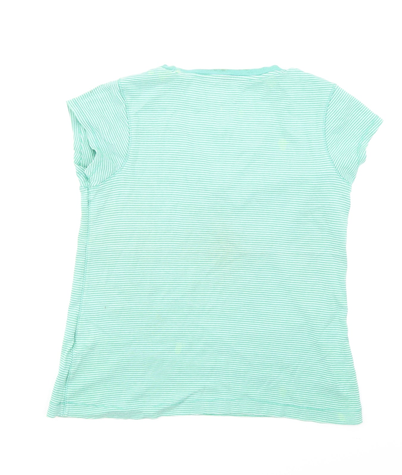 Atmosphere Womens Green Striped  Basic T-Shirt Size 14