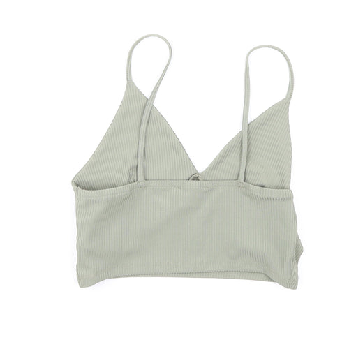 Primark Womens Green   Camisole T-Shirt Size S  - Cropped