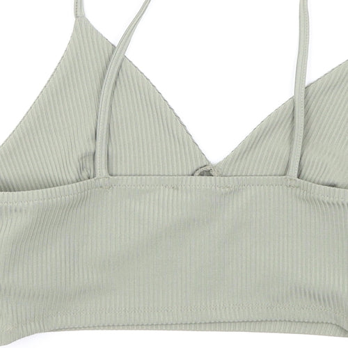 Primark Womens Green   Camisole T-Shirt Size S  - Cropped