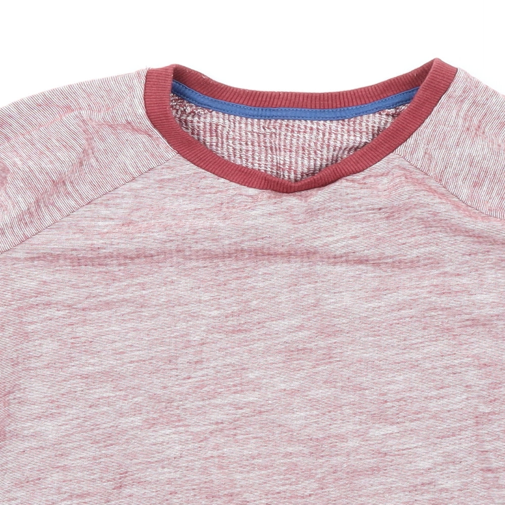 Nutmeg Boys Red Striped  Pullover Sweatshirt Size 10-11 Years