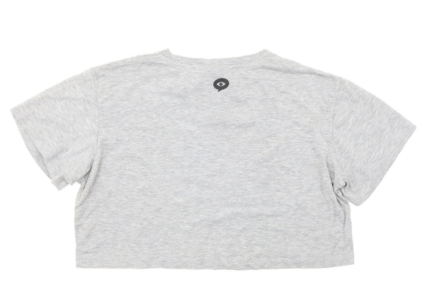 Illustrated People Womens Grey   Cropped T-Shirt Size M