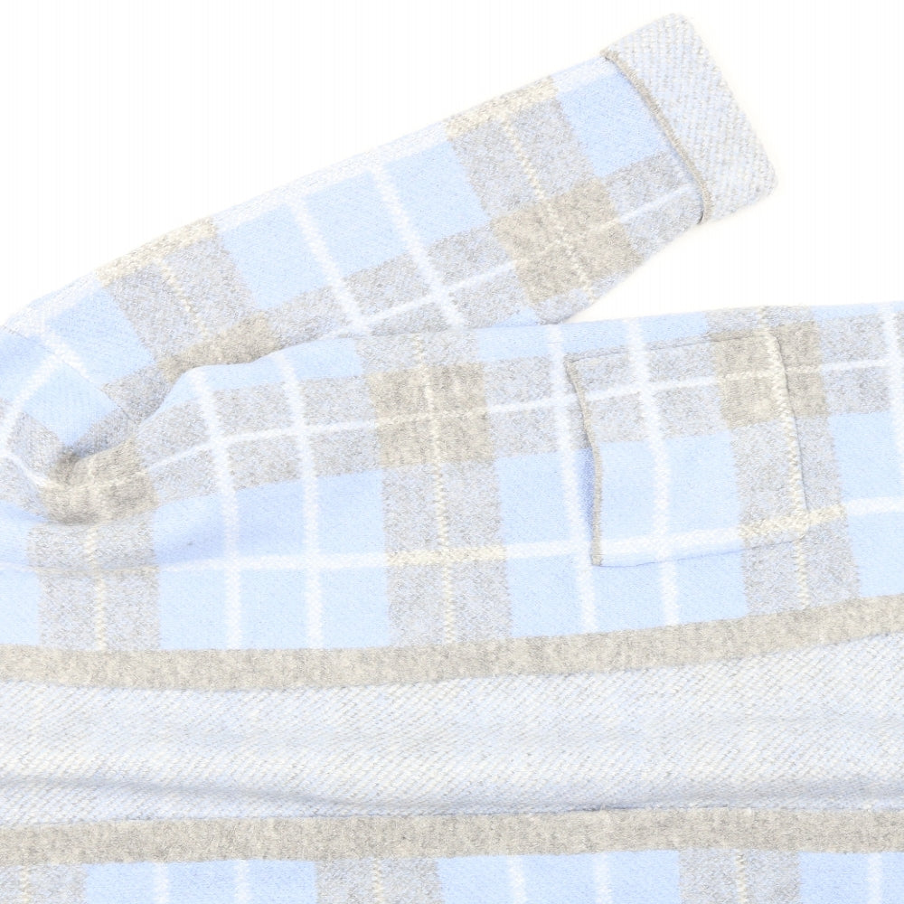 Principles Womens Blue Plaid  Cardigan Jumper Size 16