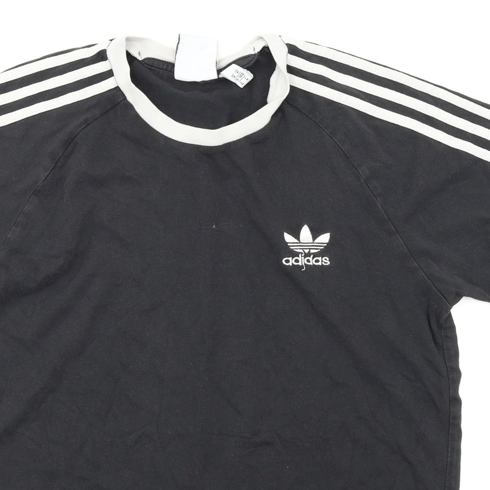 adidas Womens Black   Basic T-Shirt Size M