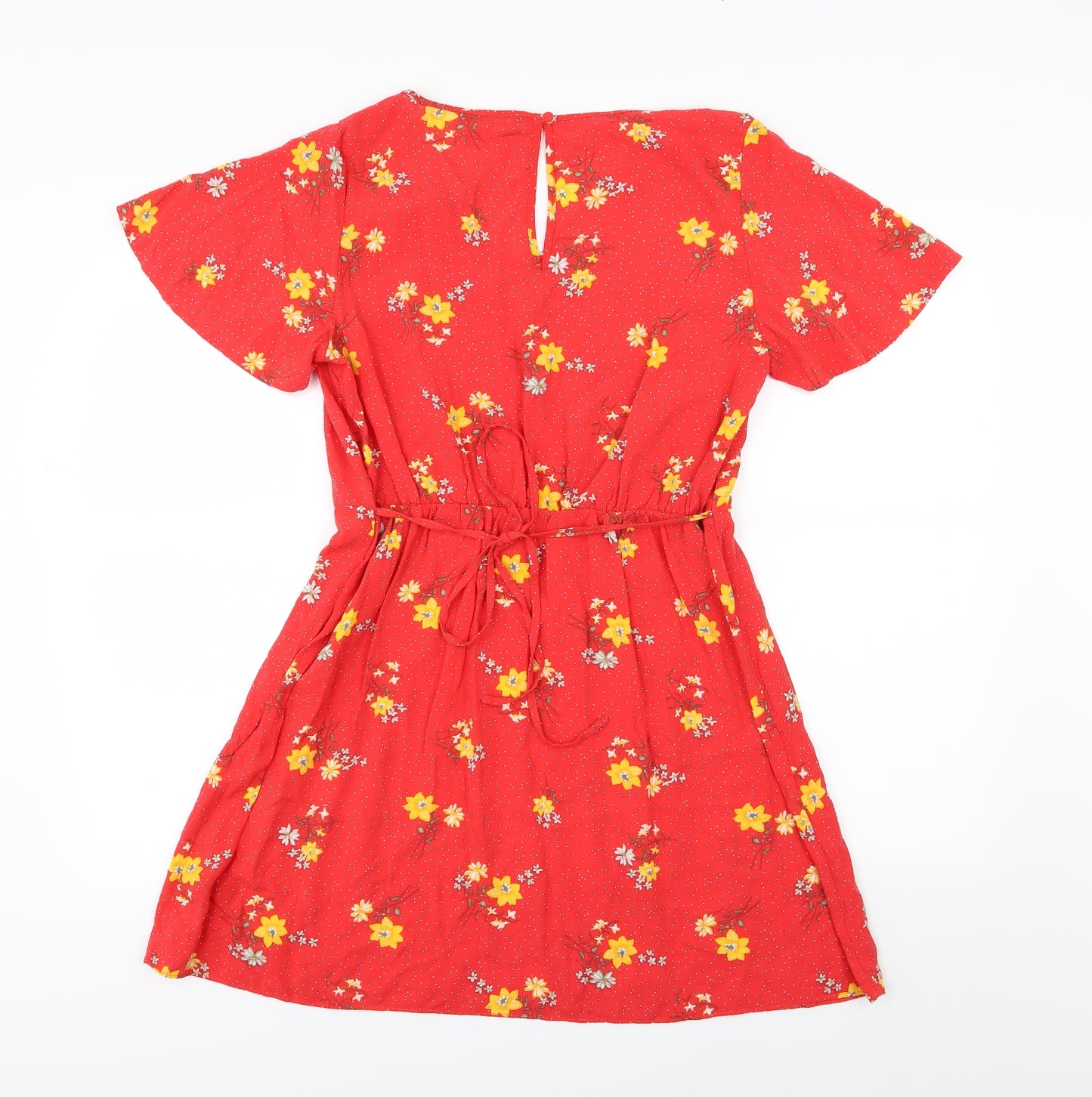 George Womens Red Floral Jersey Skater Dress  Size 14