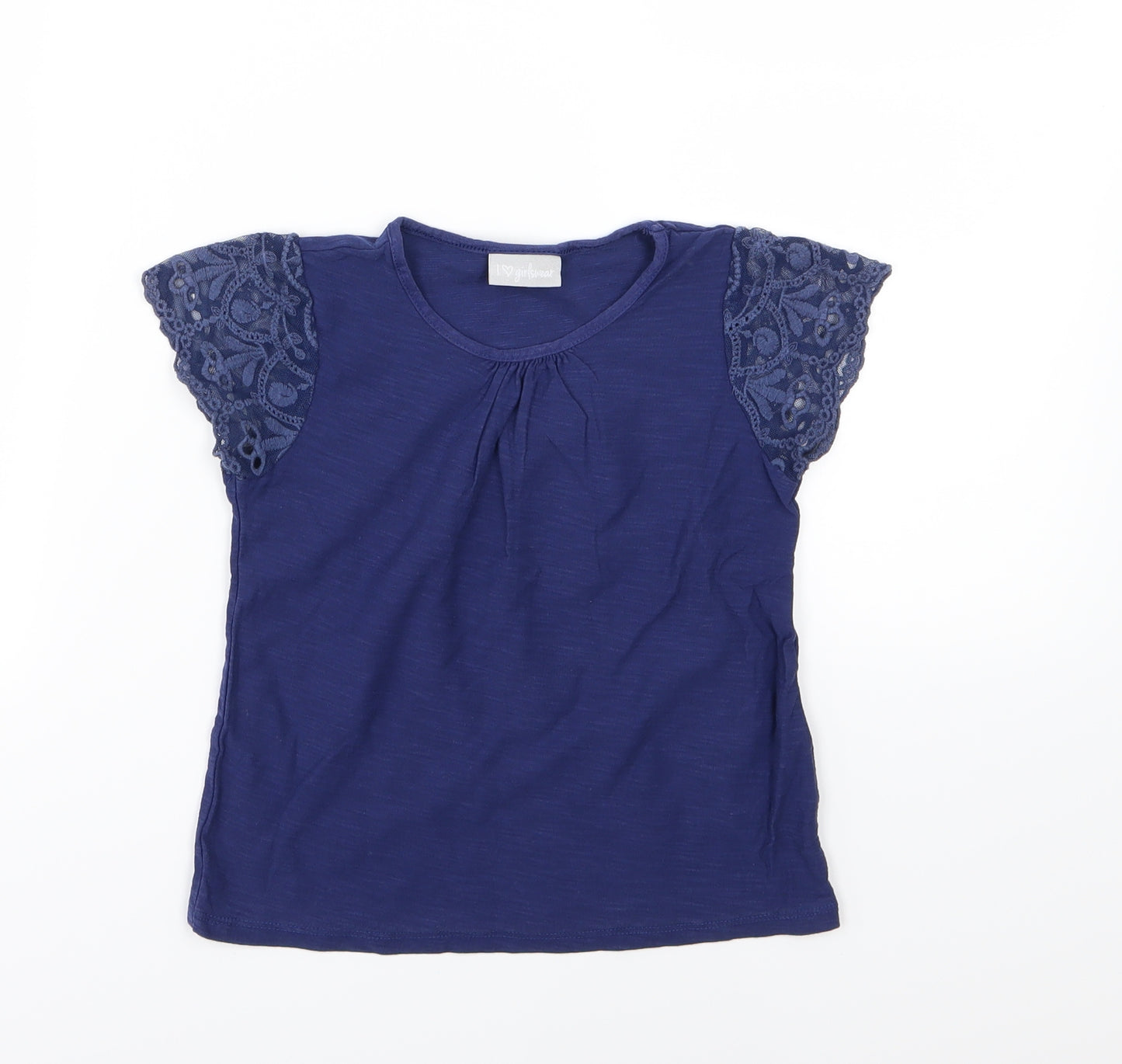 Matalan Girls Blue  Jersey Basic T-Shirt Size 4-5 Years