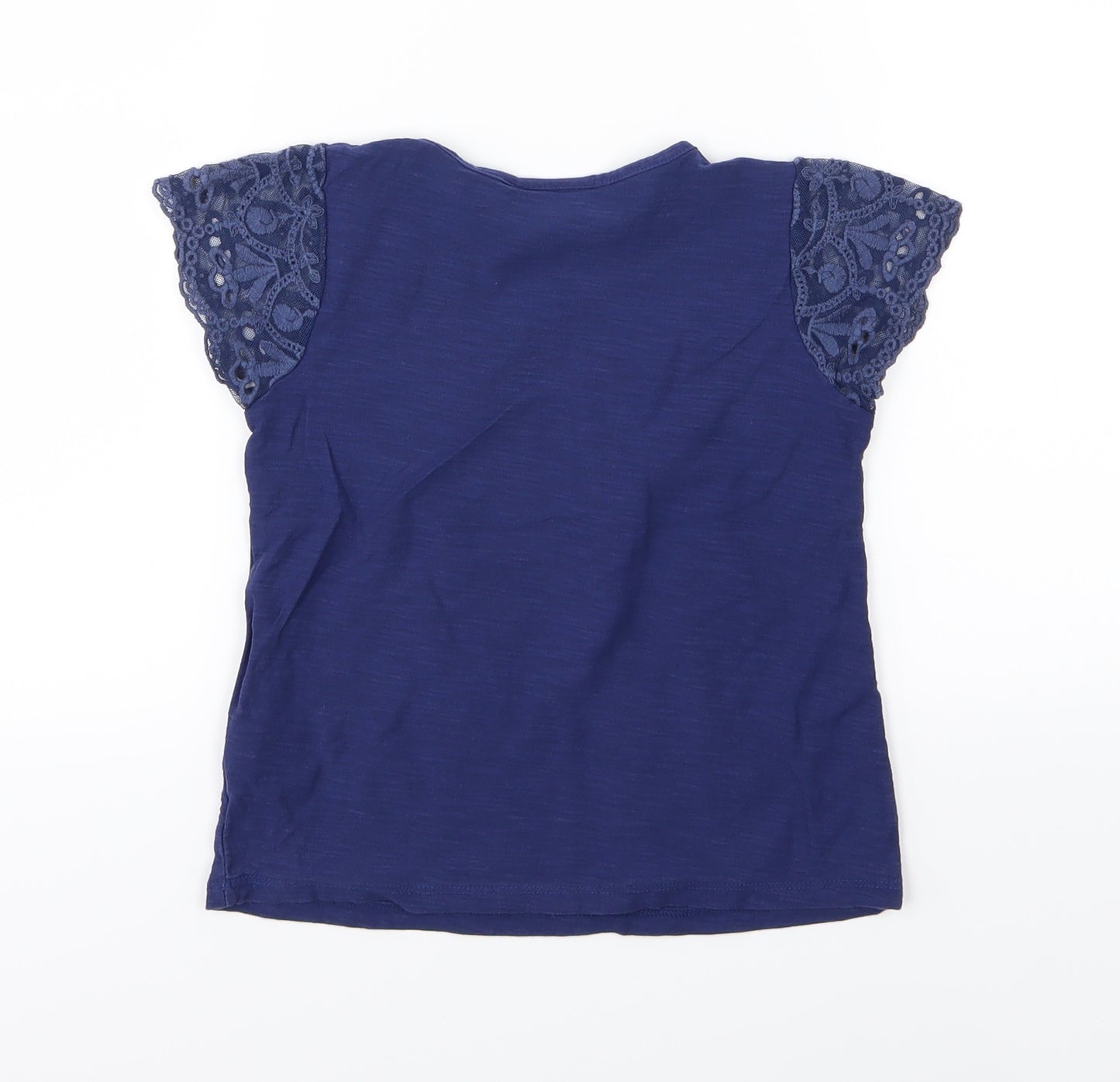 Matalan Girls Blue  Jersey Basic T-Shirt Size 4-5 Years
