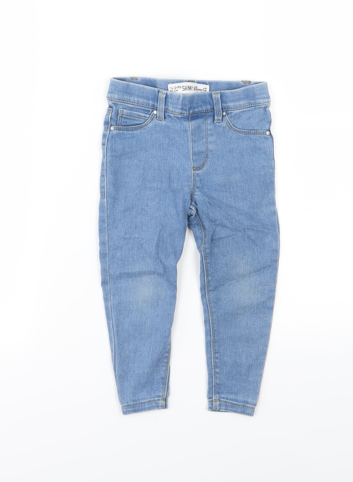 Denim & Co. Girls Blue  Denim  Jeans Size 18-24 Months