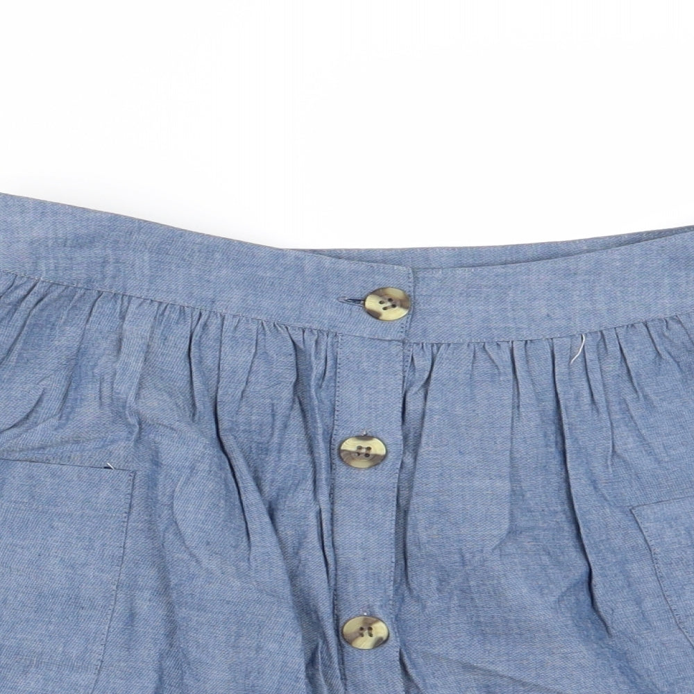 SoulCal&Co Womens Blue   A-Line Skirt Size S