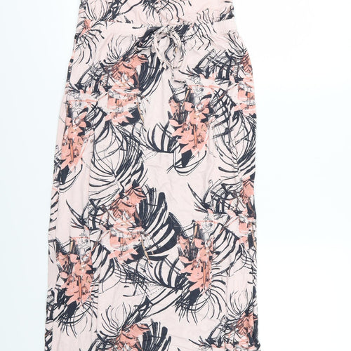 NEXT Womens Pink Floral Jersey Maxi  Size 8