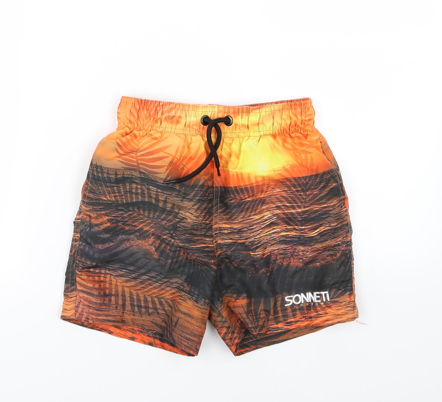 Sonneti Boys Orange   Sweat Shorts Size 8-9 Years - swim