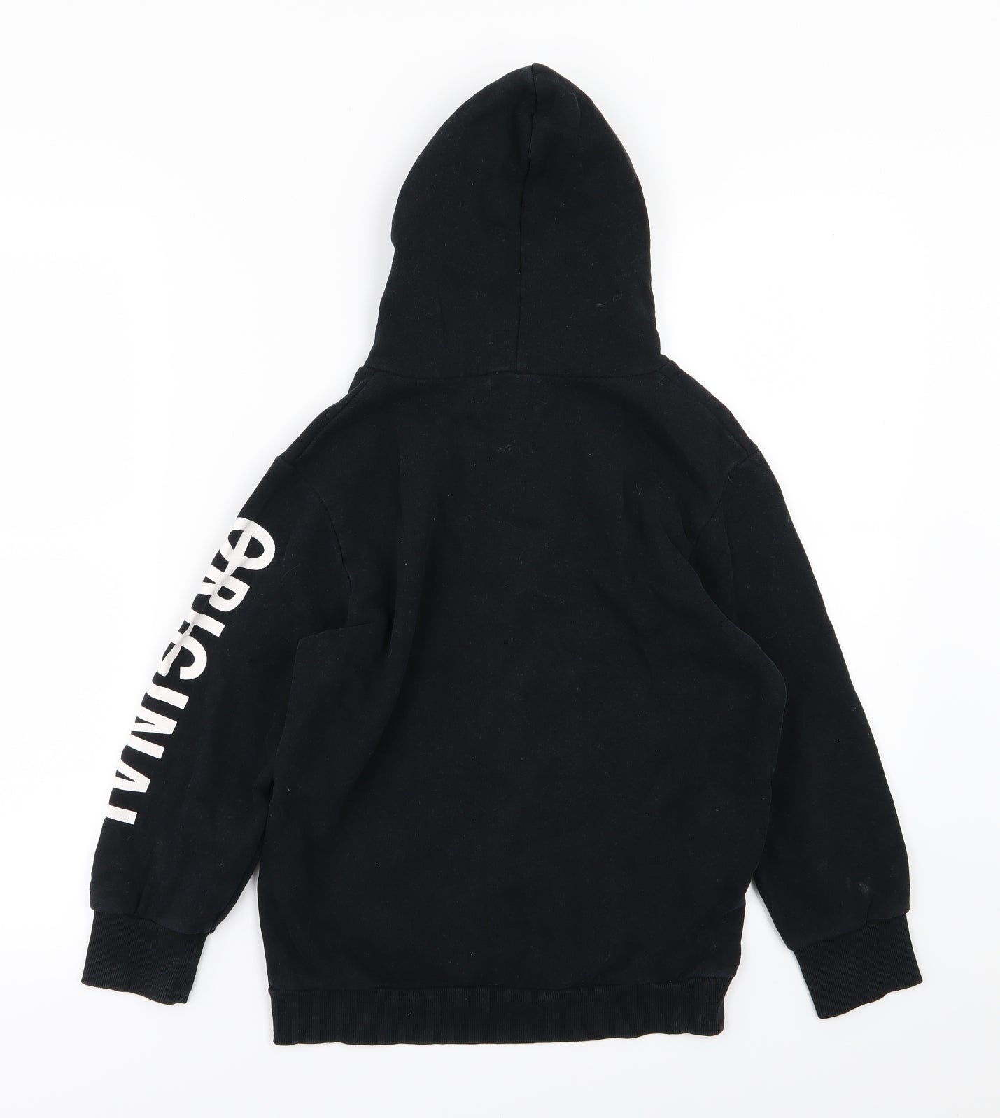 River Island Boys Black  Jersey Pullover Hoodie Size 7-8 Years