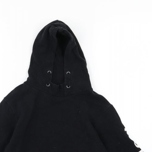 River Island Boys Black  Jersey Pullover Hoodie Size 7-8 Years