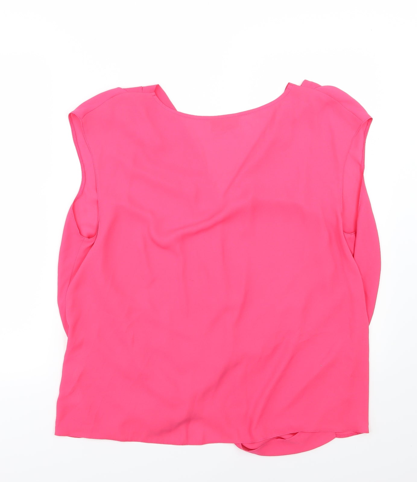 Wallis Womens Pink  Chiffon Basic Blouse Size L