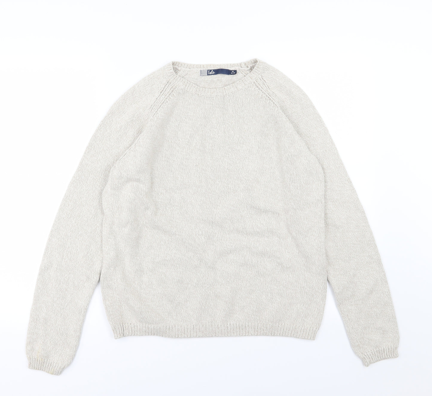 EWM Womens Beige  Knit Pullover Jumper Size M