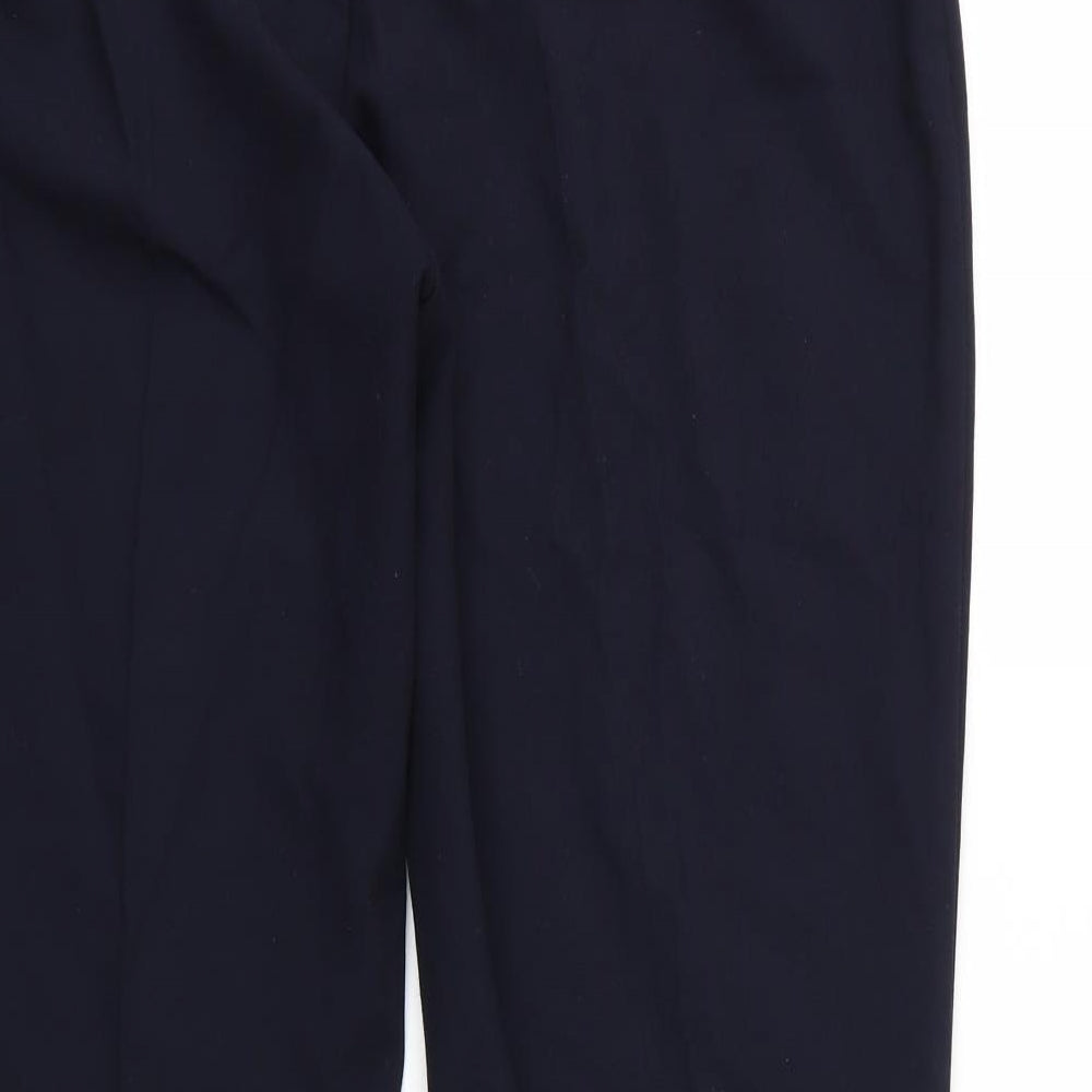 Agenda Womens Blue  Rayon Trousers  Size 16 L30 in