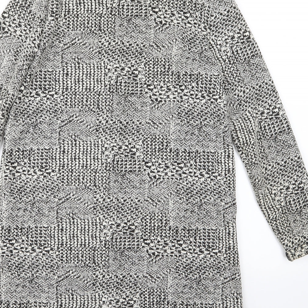 Miss Selfridge Womens White Geometric  Jacket Blazer Size 10