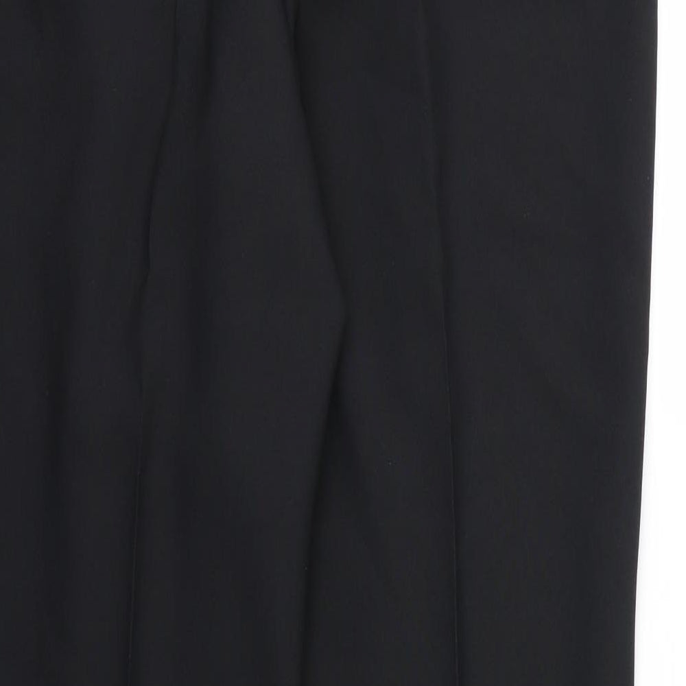 Slimma Womens Black  Rayon Trousers  Size 16 L30 in