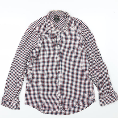 F&F Mens Multicoloured Striped Jersey  Button-Up Size M