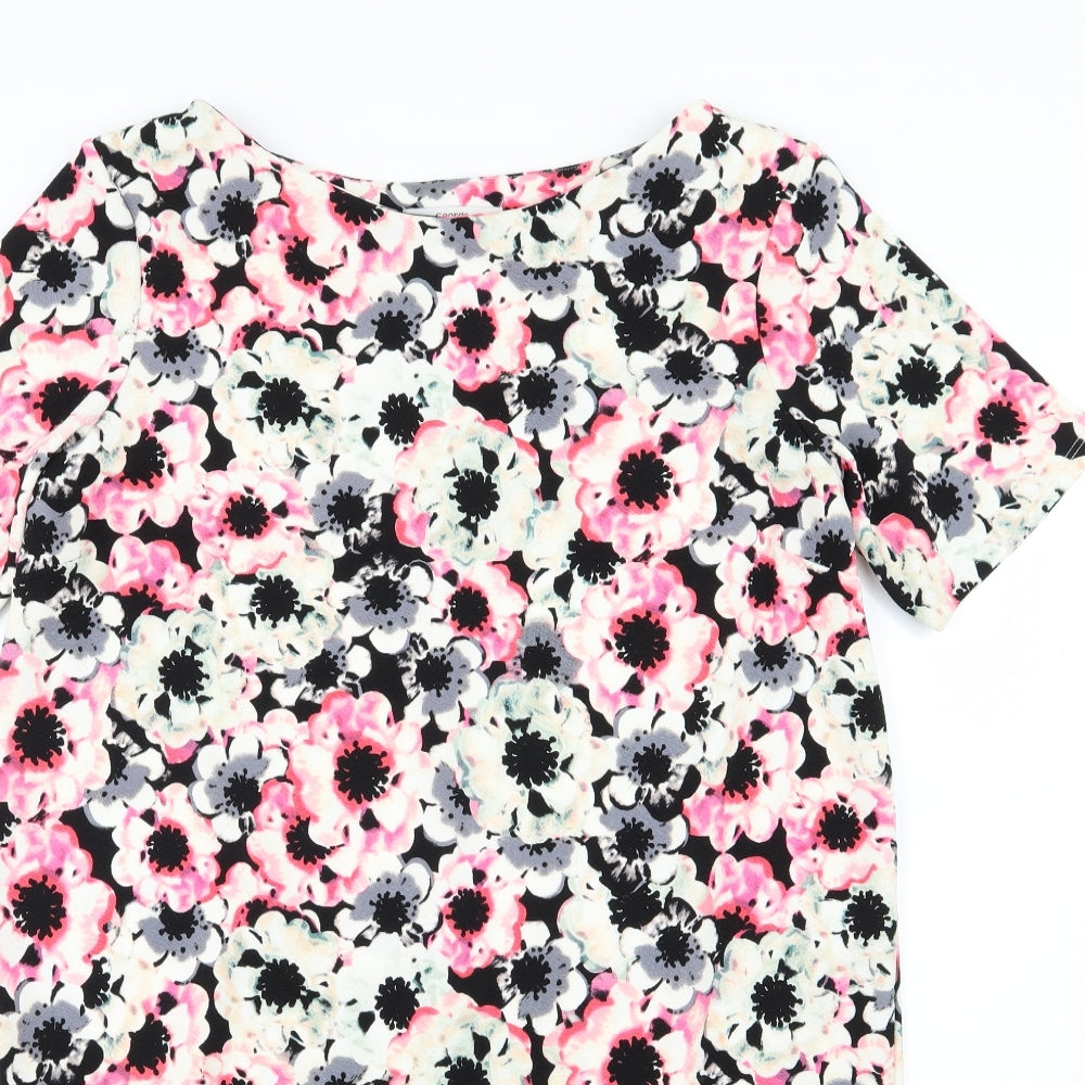 George Womens Multicoloured Floral Jersey Sheath  Size 16