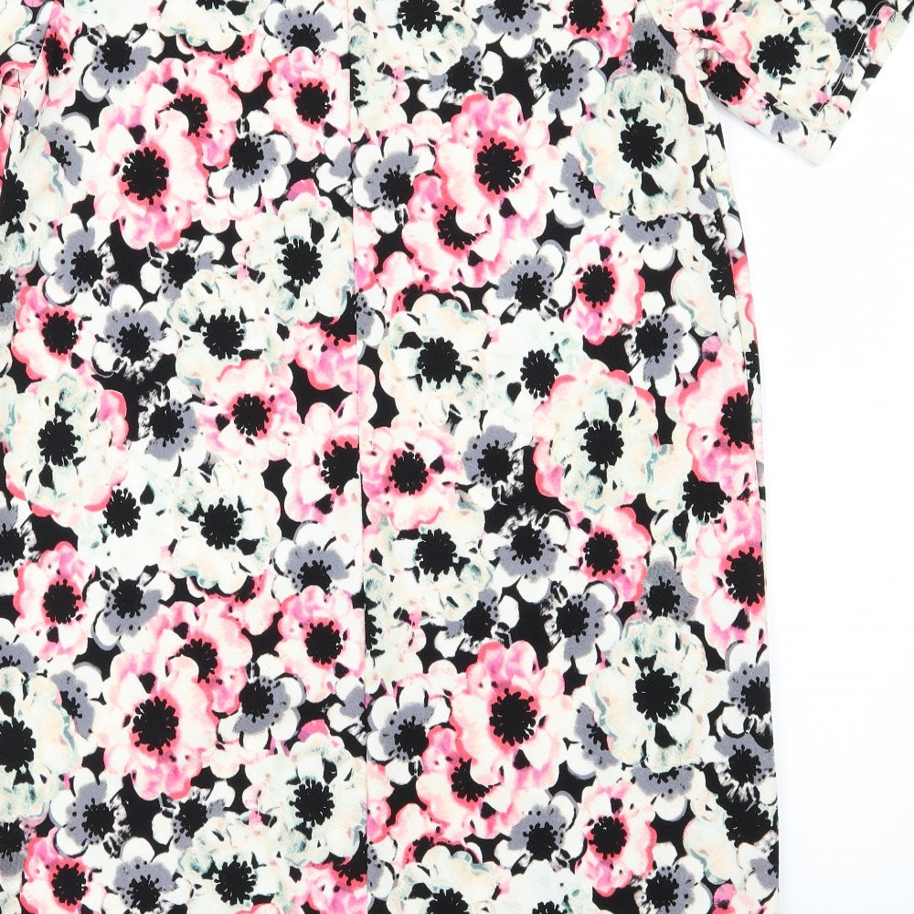 George Womens Multicoloured Floral Jersey Sheath  Size 16