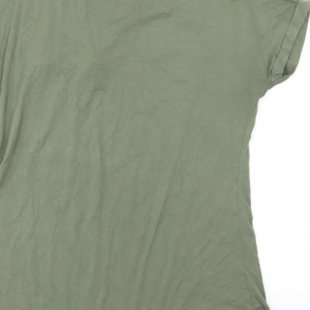Select Womens Green  Jersey Basic T-Shirt Size 10