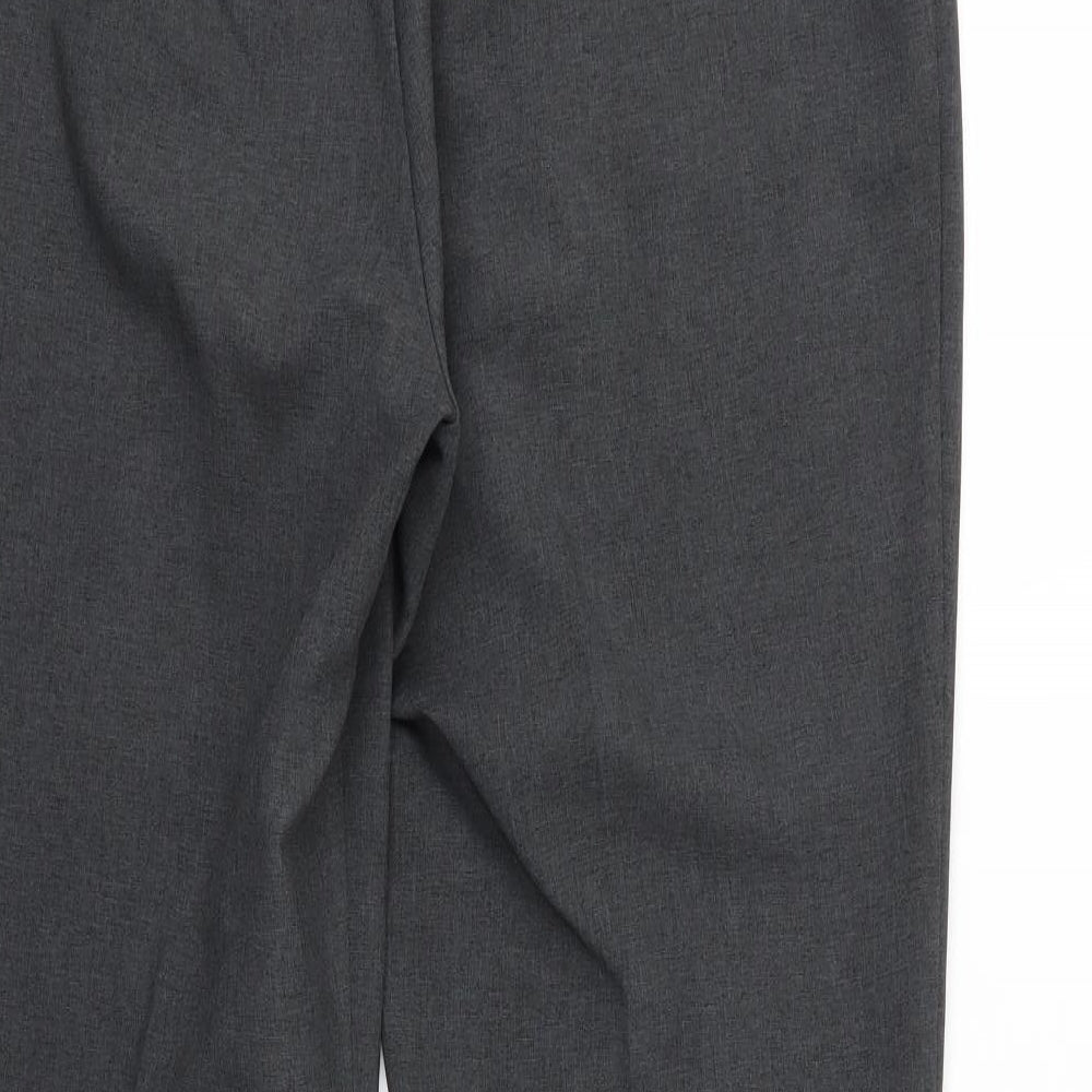 Papaya Womens Grey  Rayon Trousers  Size 16 L30 in