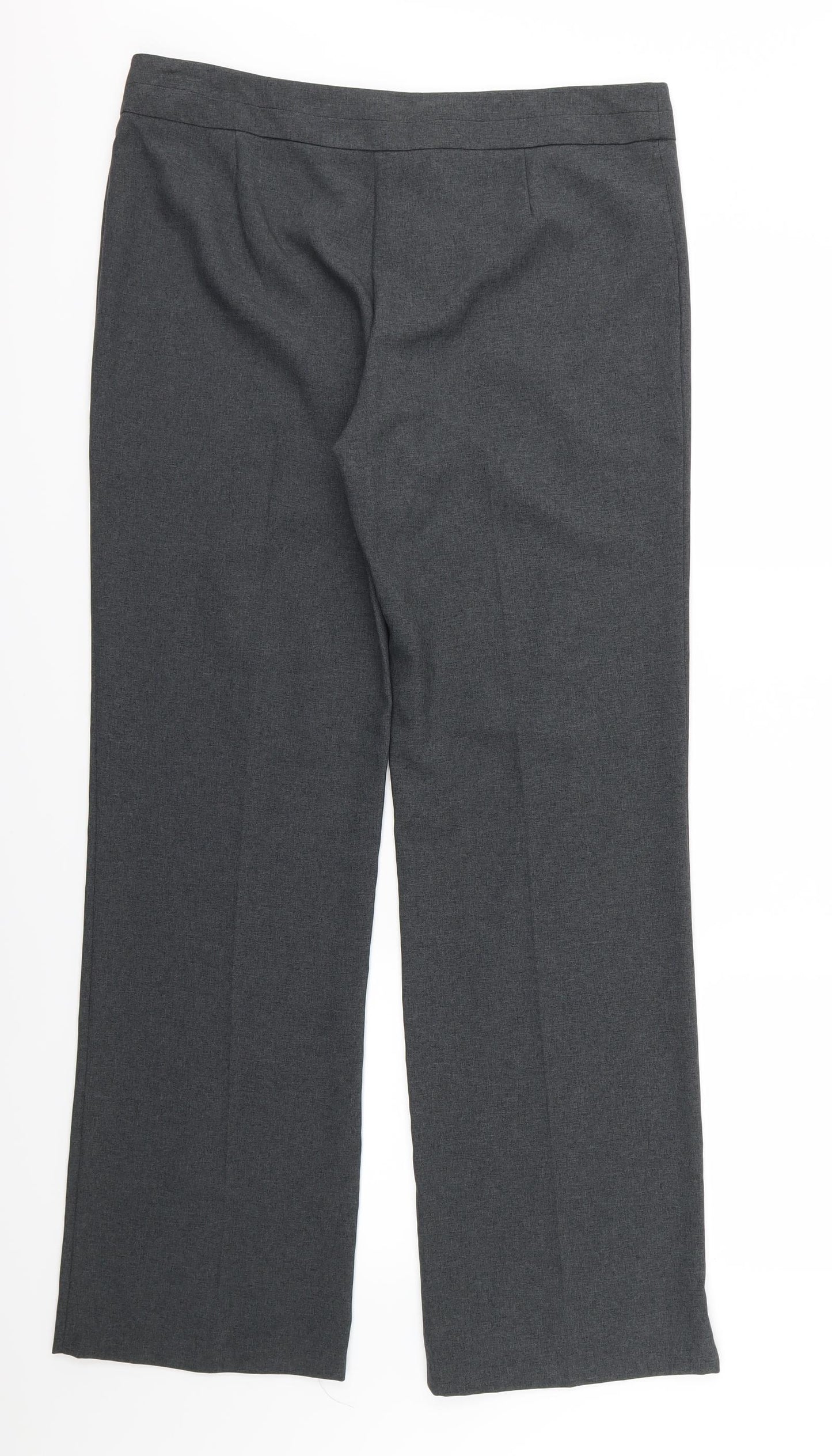George Womens Grey  Rayon Trousers  Size 14 L32 in