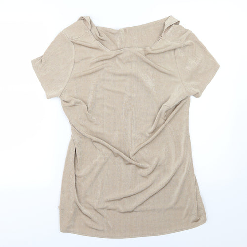 Kaleidoscope Womens Beige   Basic Blouse Size 16