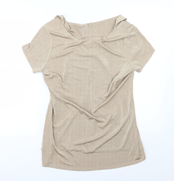 Kaleidoscope Womens Beige   Basic Blouse Size 16