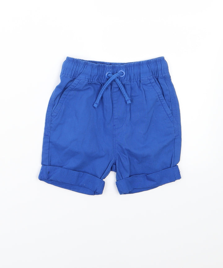 George Boys Blue Cropped Trousers Size 12-18 Months