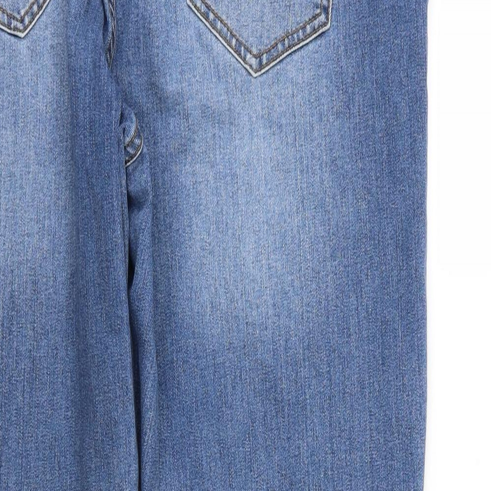 George Womens Blue  Denim Straight Jeans Size 16 L30 in