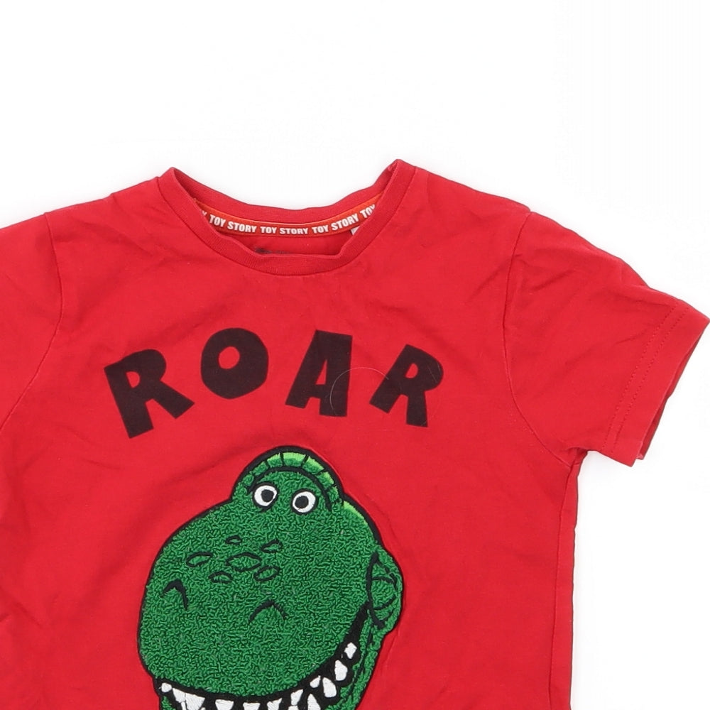 Primark Boys Red  Jersey Basic T-Shirt Size 2-3 Years  - Toy Story 4