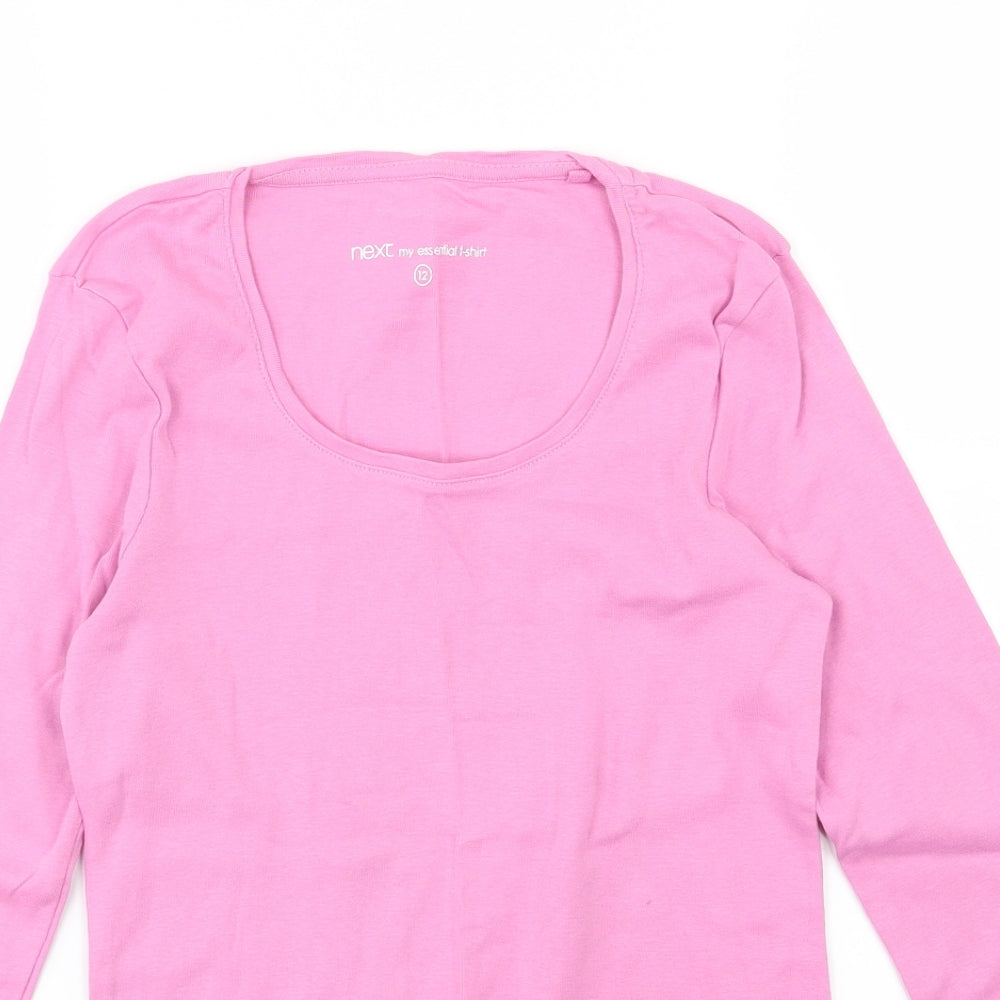 NEXT Womens Pink  Jersey Basic T-Shirt Size 12