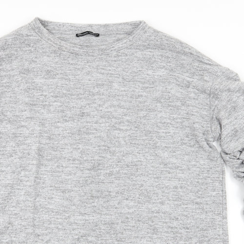 Zara Womens Grey  Jersey Pullover Jumper Size S