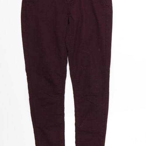 Topshop Womens Purple  Denim Skinny Jeans Size 30 L30 in
