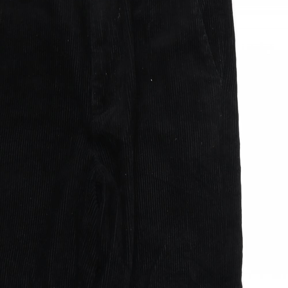 Topman Mens Black  Corduroy Trousers  Size 32 L32 in