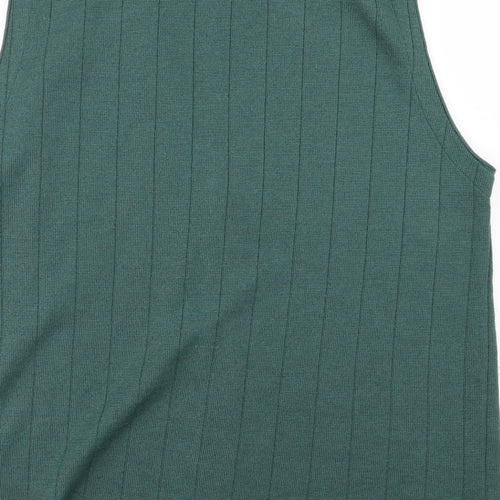 Wood harris Mens Green  Knit Cardigan Jumper Size L