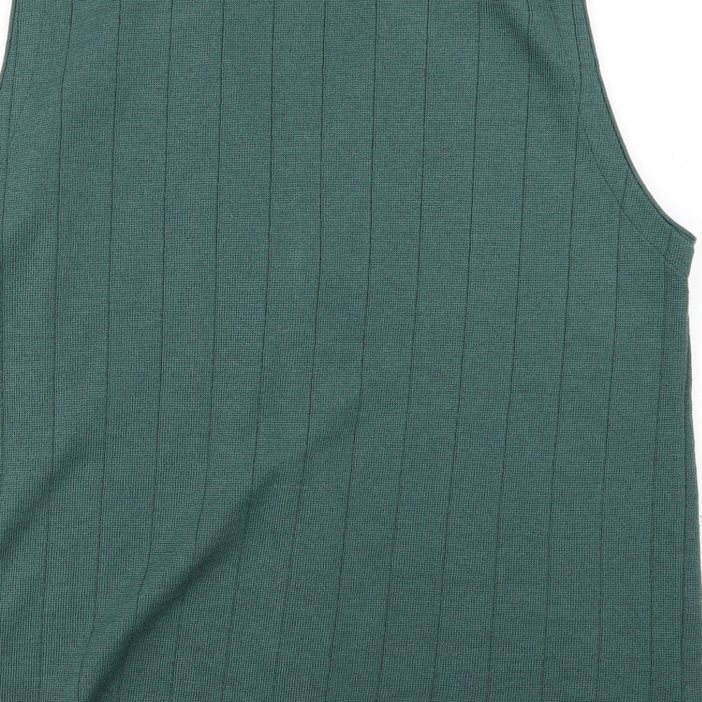 Wood harris Mens Green  Knit Cardigan Jumper Size L