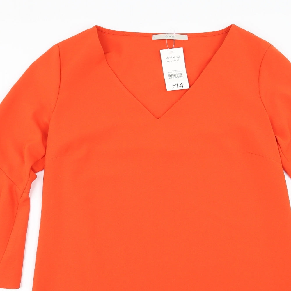 George Womens Red   A-Line  Size 10