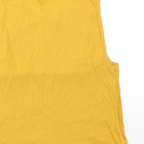 New Look Womens Yellow  Jersey Basic Tank Size 12