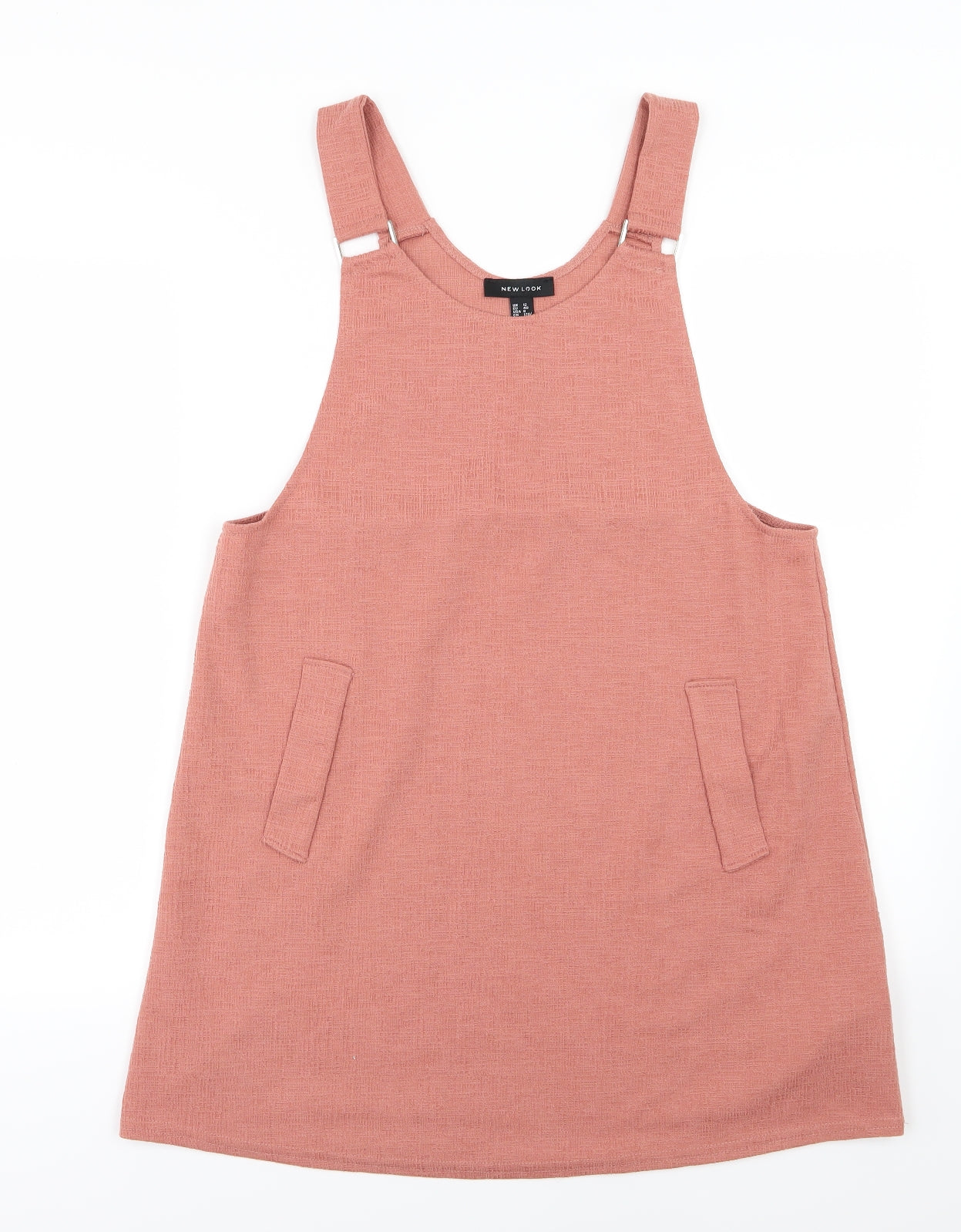 New Look Womens Pink   Pinafore/Dungaree Dress  Size 12